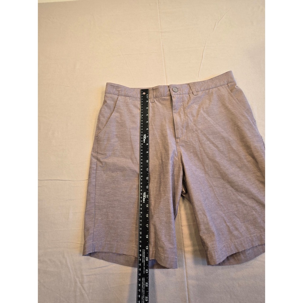 Johnnie O Mens Hybrid Walk Shorts Tan‎ Heathered Quick Dry Flat Front Size 34 - Picture 6 of 9